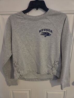 Women's Nevada Wolf Pack Grey Lightweight Sweatshirt